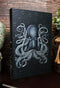 Necromancy Gothic Cthulhu Sea Octopus Skull Blank Page Hardcover Journal Book
