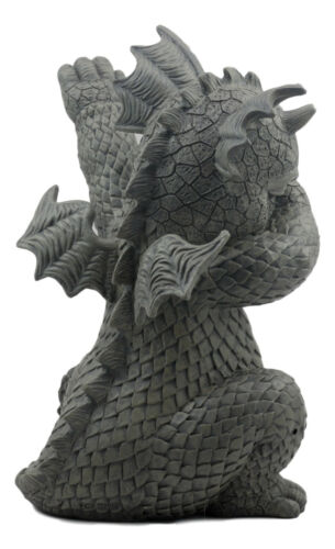 Ebros Whimsical Hip Hop Dabbing Garden Dragon Statue 9.25" Tall Look at My Dab