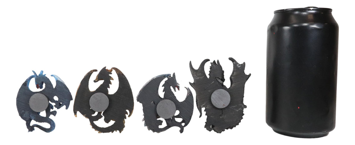 Ruth Thompson Set of 4 Legendary Elemental Dragon Refrigerator Magnets Figurines