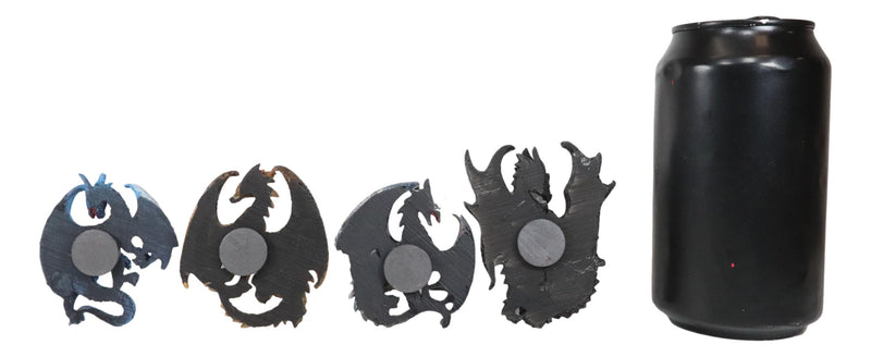 Ruth Thompson Set of 4 Legendary Elemental Dragon Refrigerator Magnets Figurines