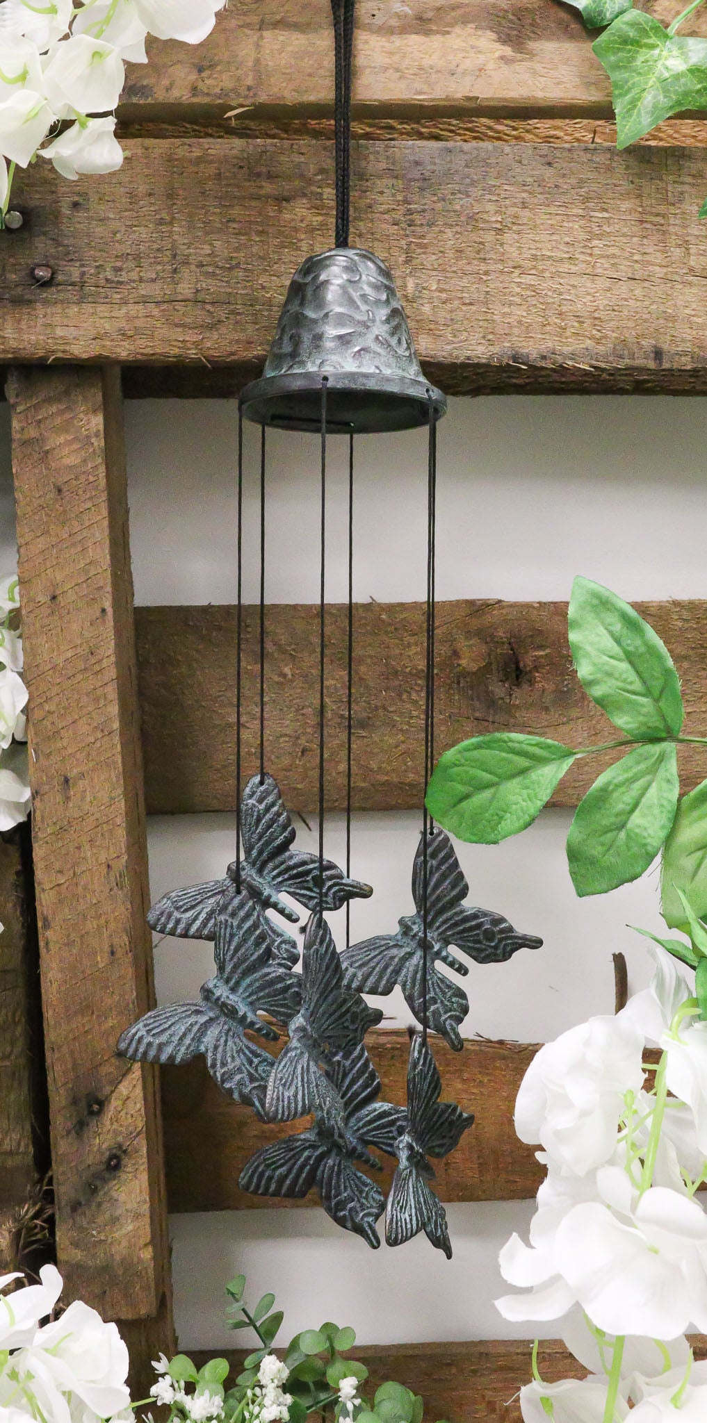 Cozy Cottage Garden Butterfly Mariposa Brass Resonant Relaxing Wind Chime Patio