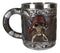 Ebros Gift Pirates of Caribbean Seas Bandana Skull With Cross Swords Tankard Coffee Beer Mug Cup
