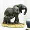 Ebros Gift African Savanna Majestic Elephant with Young Calf Figurine 8.5" L