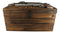 Large Western Six Shooter Pistol Guns Ammo Bullets Decorative Wooden Box 15"L