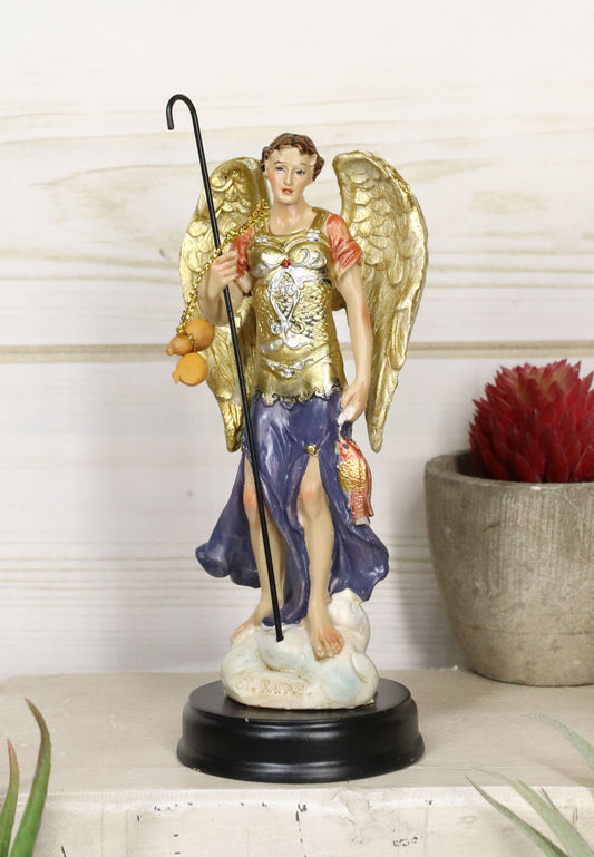 Archangel Raphael God's Healing 5" Inch Holy Religious Figurine Altar Sculpture - Ebros Gift