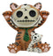 Furry Bones Figurine 2.5"Tall Tigrr Tiger With Green Tie Voodoo Skeleton Monster