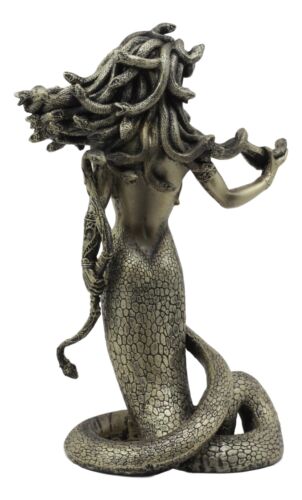 Greek Demonic Goddess The Temptation Of Medusa Statue Luring Gorgon's Gaze - Ebros Gift