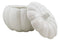 Ebros Ceramic Stoneware White Harvest Pumpkin Bowl With Lid 6"Diameter X6 Pieces