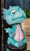 Ebros Wyrmling Baby Hatchling Blue Drake Yoga Dragon Bobblehead Figurine 4"H