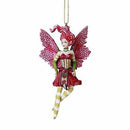 Ebros Poinsettia Fairy Hanging Ornament Amy Brown Holiday Collection