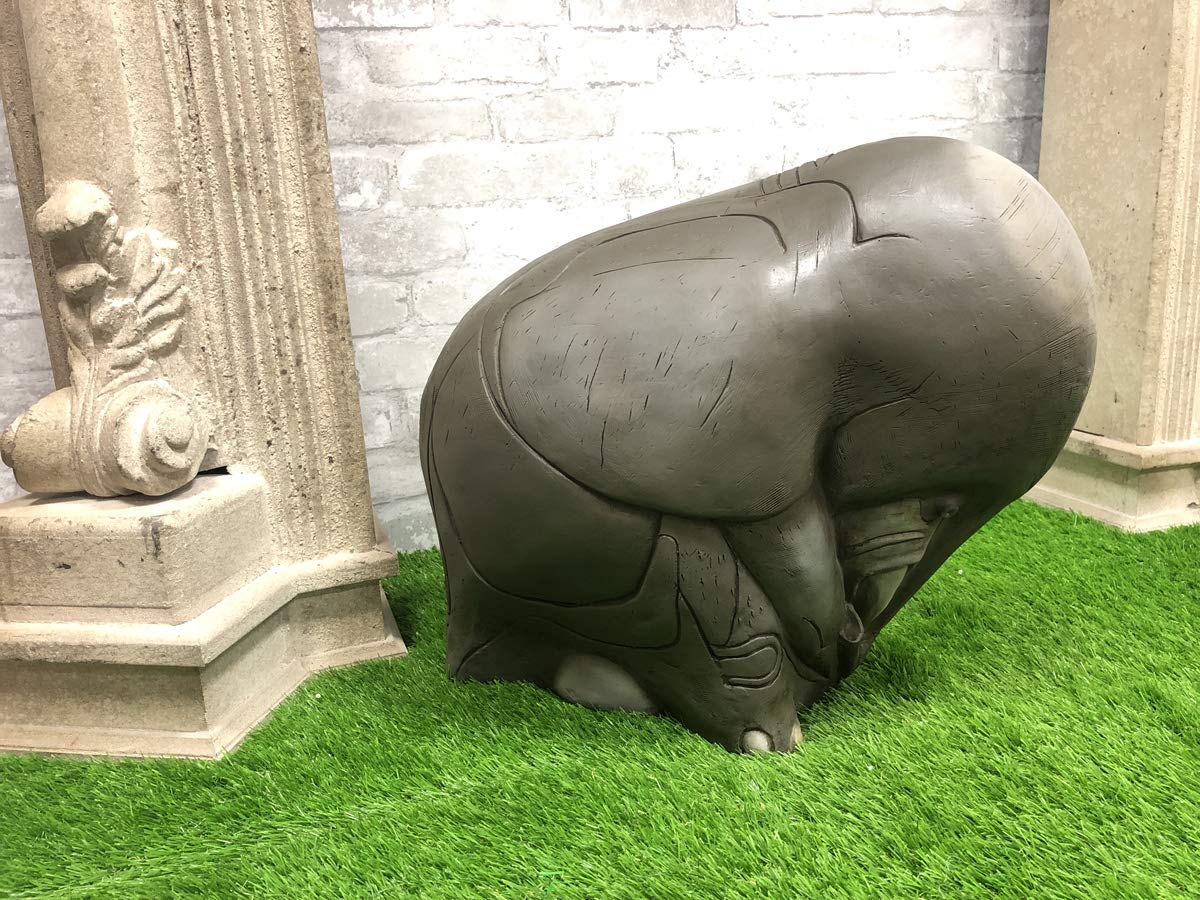 Ebros Gift Large 19" Long Pachyderm 1951 Elephant Statue Reproduction by Viktor Schreckengost Elephants Replica Sculpture Cleveland Museum of Art Home Decor Gallery Quality Centerpiece Decorative