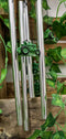 Ebros Old Fashioned Vintage Country Farm Green Tractor Model Wind Chime Garden