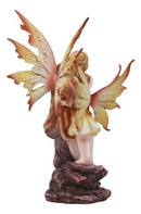 Ebros "Motherhood" Daisy Fairy Mother Embracing Daughter Statue Fairy Garden Fantasy Collector Figurine