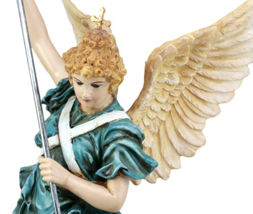 Ebros Large Saint Michaelskirche Archangel Michael Slaying Lucifer Statue 21" Tall Church of Saint Michael Germany Panoramio Landmark