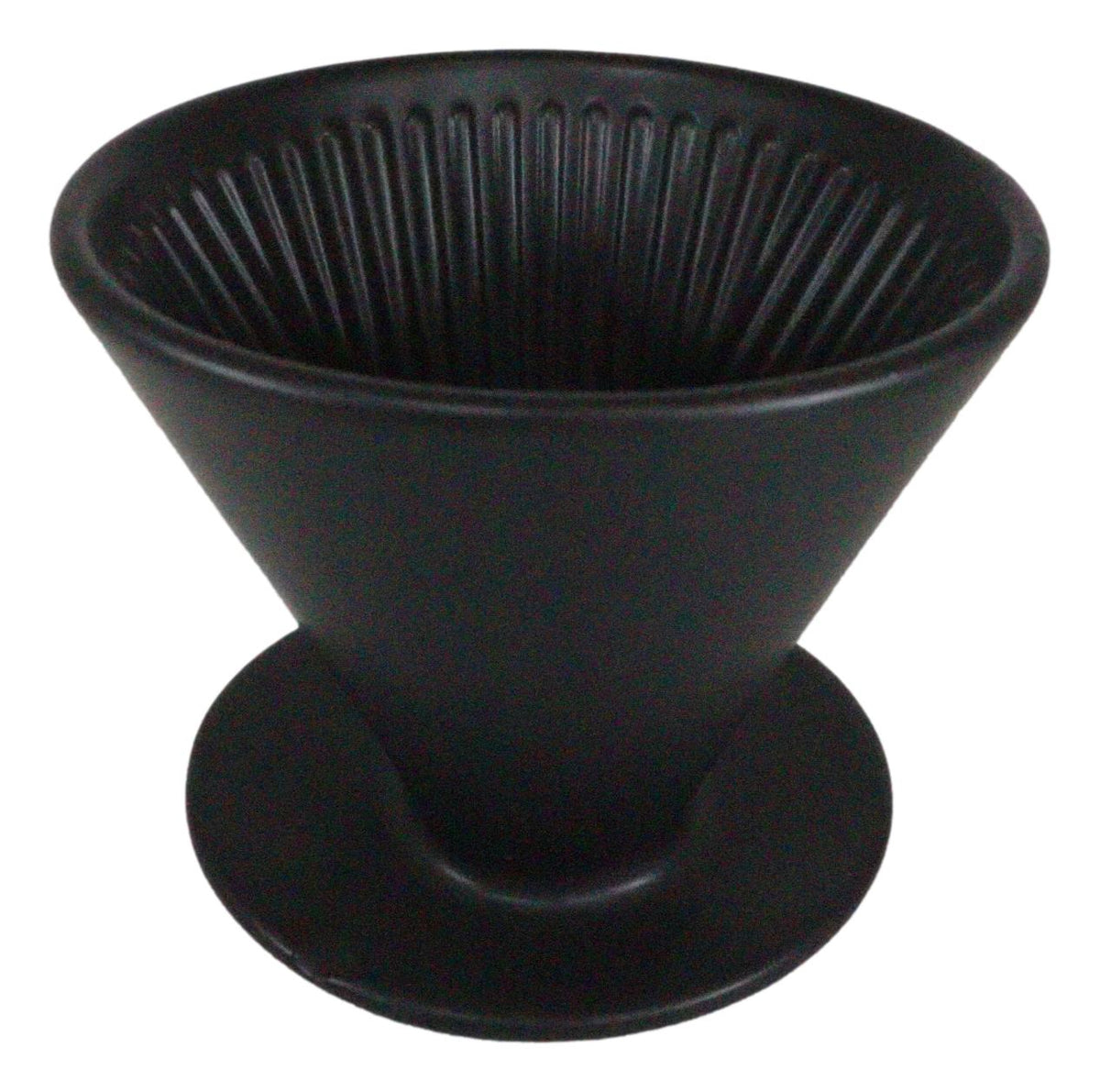 Black Porcelain Coffee Maker Carafe Pot With Pour Over Dripper Filter Cup Set