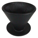 Black Porcelain Coffee Maker Carafe Pot With Pour Over Dripper Filter Cup Set