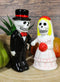 Dias De Los Muertos Wedding Vows Sugar Skulls Ceramic Salt Pepper Shakers Set