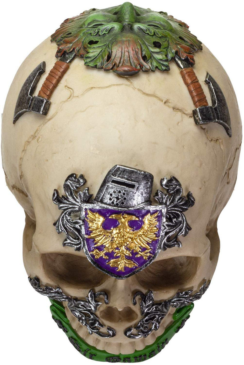 Ebros Knights of The Round Table King Arthur Skulls Sir Gawain Skull Figurine