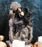 Ebros Gothic Dark Angel W/ Shadow Dragon On Waterfall Rocky Cliff Figurine 7.5" H