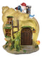 Ebros Fairy Garden Mr Gnome And Frog Mini Helix Snail Cottage House Figurine 7.5"Tall