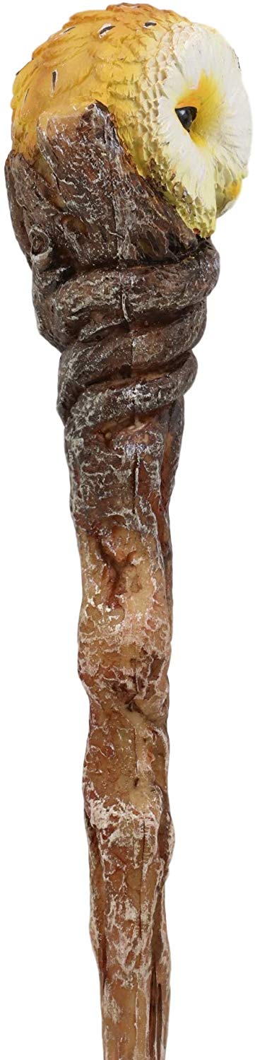 EbrosWise Owl of Artemis Cosplay Wand 9.5" Tall Accessory Fantasy Decor