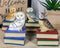 Wisdom Of The Forest Bibliography Owls Sitting On Books Figurine Owl Set Decors