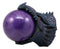 Ebros Giant Serpentine Bahamut Fire Dragon With Purple Sand Storm Ball Figurine