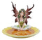 Ebros Sunflower Fairy Jewelry Dish Statue Forest Nymph Soap Dish Figurine 6" Long