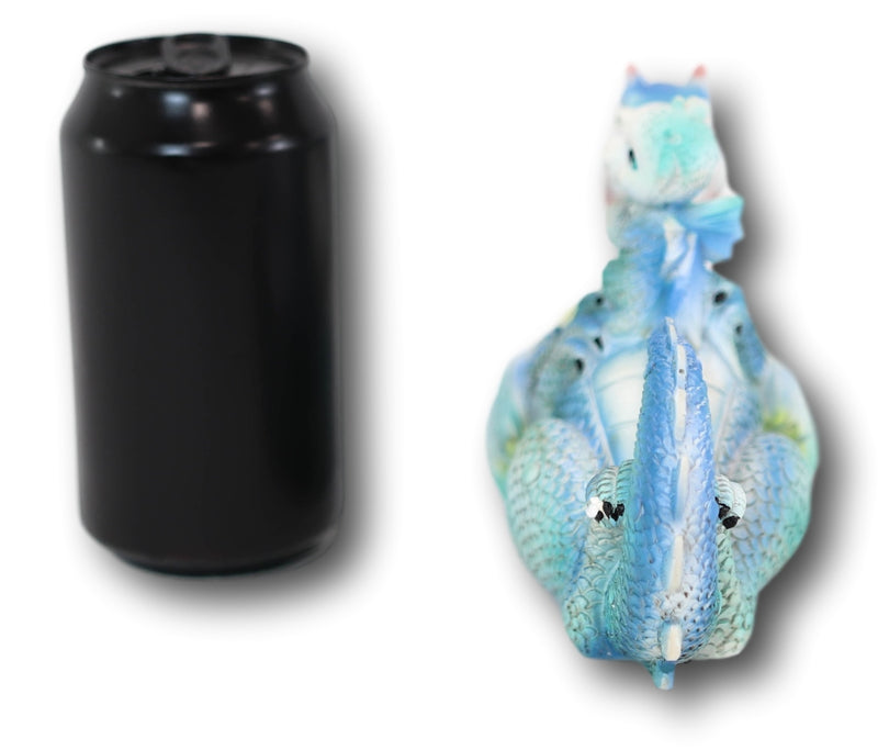 Ebros Lovely Dragon Mother with Baby Dragon Motherhood Family Resin Figurine