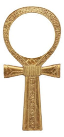 Ebros Egyptian Gods Winged Scarab Dual Cobra Uraeus Ankh Shaped Hand Mirror