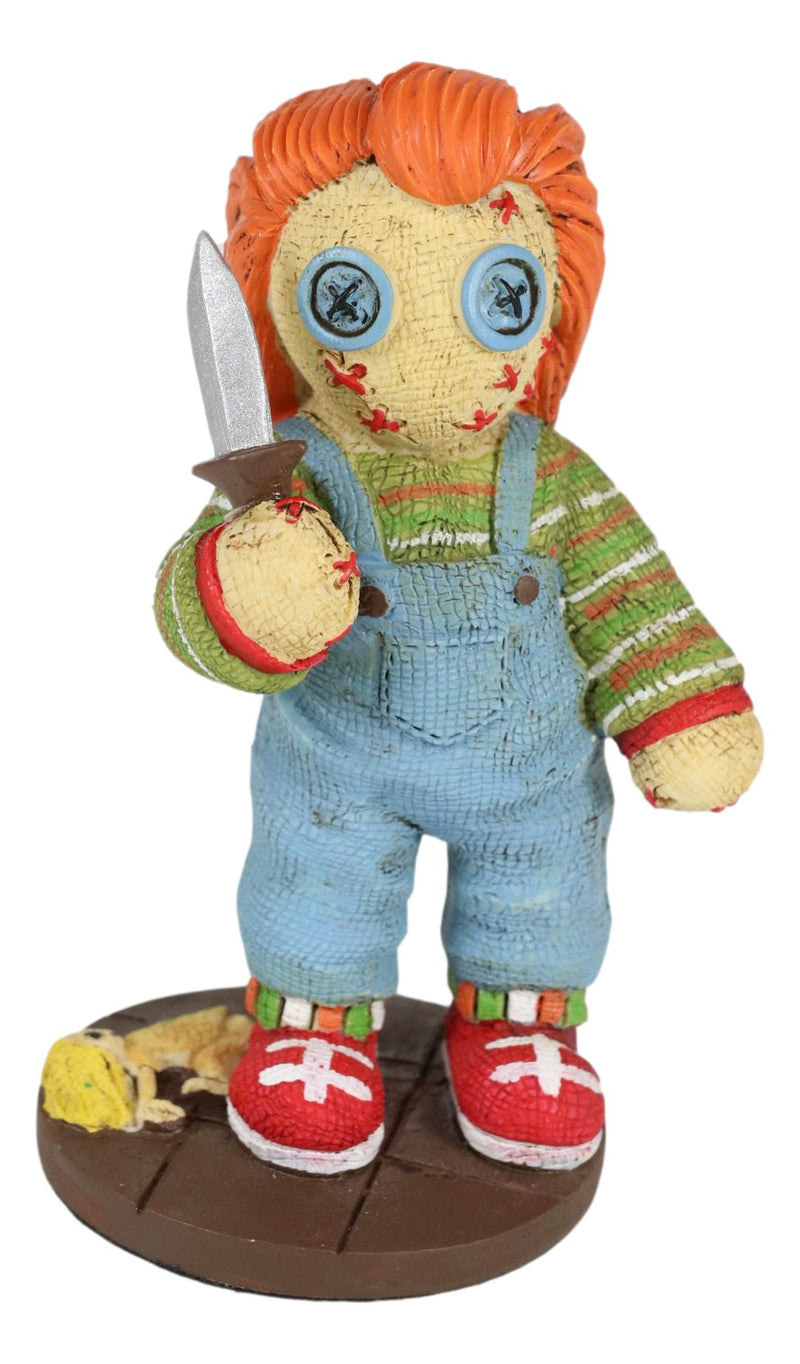 Ebros Child's Play Buddi Horror Doll Chucky Holding Knife Pinheadz Monster