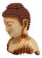 Ebros Medium Feng Shui Shakyamuni Buddha Gautama Bust with Ushnisha Figurine