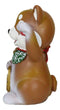 Maneki Shiba Inu Figurine Talisman Cute Japan Dog Puppy Year Of The Dog 4"Tall