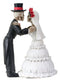 Ebros 4 Inch Day Of The Dead Skeleton Wedding Couple Kiss Figurine - Ebros Gift