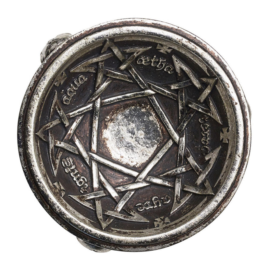 Gothic Winged Skulls Pentagramatron Supernatural Magical Talismans Trinket Dish