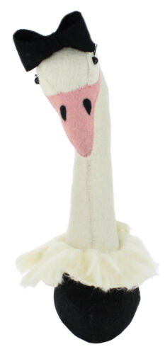 Ebros Fiona Walker England Handmade Organic Girl Ostrich Head Wall Decor Large 24"H - Ebros Gift