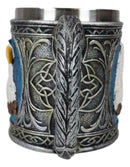 Patriotic Surveyor Majestic Bald Eagle Head Coffee Mug With Celtic Knotwork