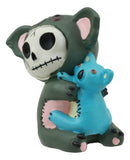 Furrybones Hugs Adorable Koala Bear With Blue Doll Skeleton Figurine 2.75"Tall