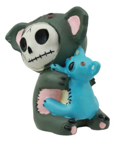 Furrybones Hugs Adorable Koala Bear With Blue Doll Skeleton Figurine 2.75"Tall