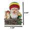 Good Vibes Gypsy Rasta Gnome Smoking Weed Roll With Squirrel Wall Decor Sign