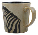 Ebros Ceramic Animal Spirit Zebra Horse Print Drinking Beverage Coffee Mug 16oz