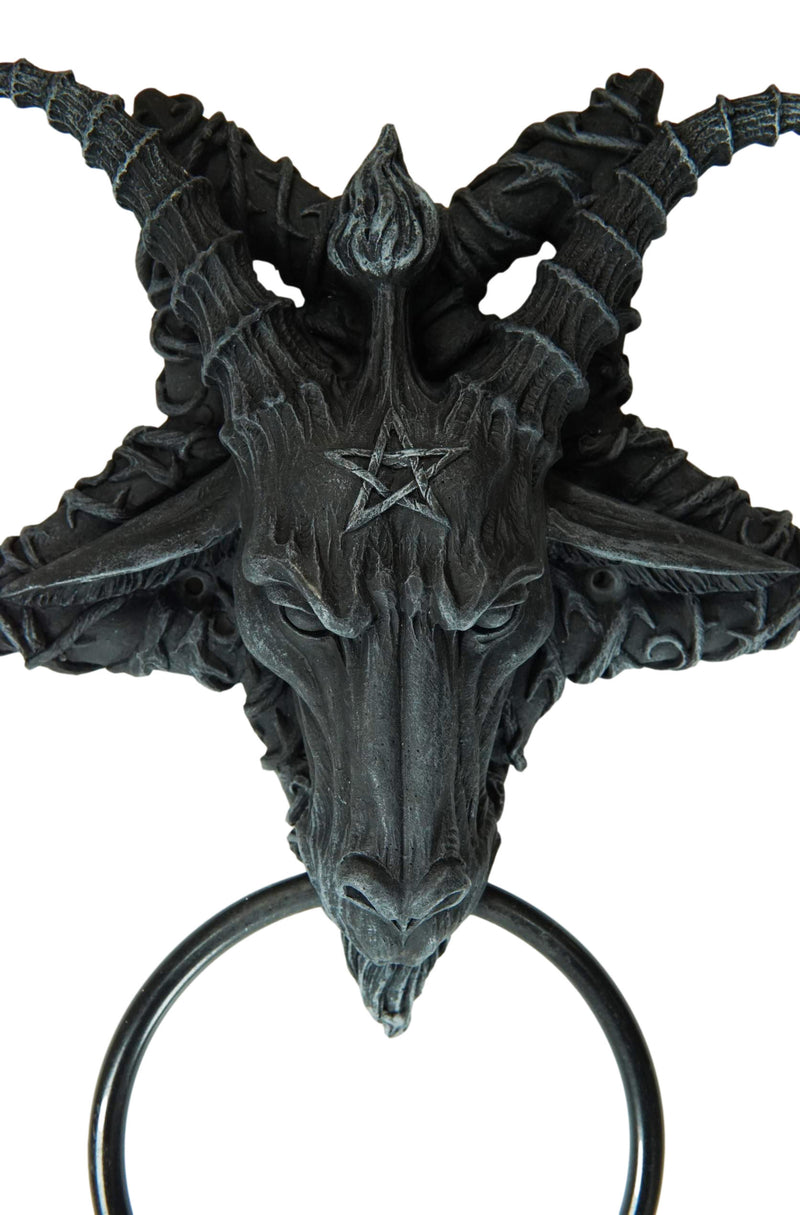 Ebros Large 34Wide Satanic Sabbatic Goat Of Mendes Baphomet Head With  Pentagram Star And Hell Fire Wings Wall Decor Plaque Entrance Overdoor  Pediment