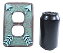 Indian Turquoise Crossed Arrows Friendship Wall Double Receptacle Plates Set