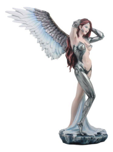 Steampunk Cyborg Angel Skylar Statue 19"Tall Victorian Sci Fi Venus Making Up