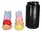 Pink and White Rainbow Mane Kissing Sacred Unicorns Salt And Pepper Shakers Set