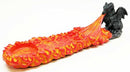 Line of Fire Flame Breath of Azure Dragon Incense Burner T-Lite Holder Sculpture