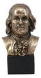 American Founding Father Benjamin Franklin Bust Statue Patriotic Political Hero