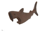 Ebros Cast Iron Metal Nautical Coastal Attacking Jaws Great White Shark Soda Beer Bottle Cap Opener 6.5" Long Rustic Bronze Finish Tide Beach Apex Predator Sharks Party Hosting Decor Accessory (4)