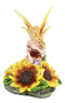 Ebros Yellow Spring Blossom Sunflower Fairy Figurine 5"H Meadow Legends Faerie