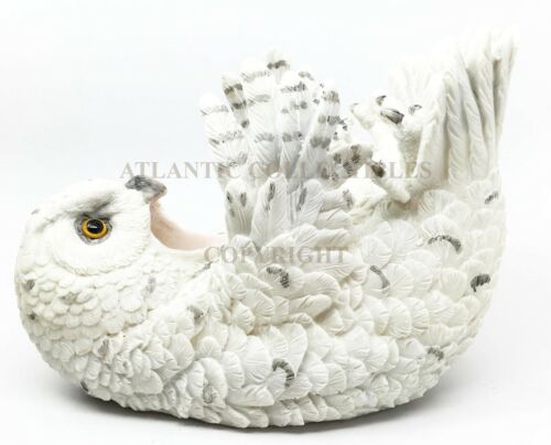 Wisdom Of The Tundra Beautiful Mystical Snowy Owl Wine Bottle Holder Decor